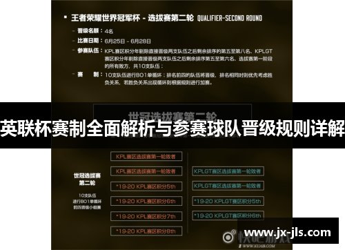 英联杯赛制全面解析与参赛球队晋级规则详解